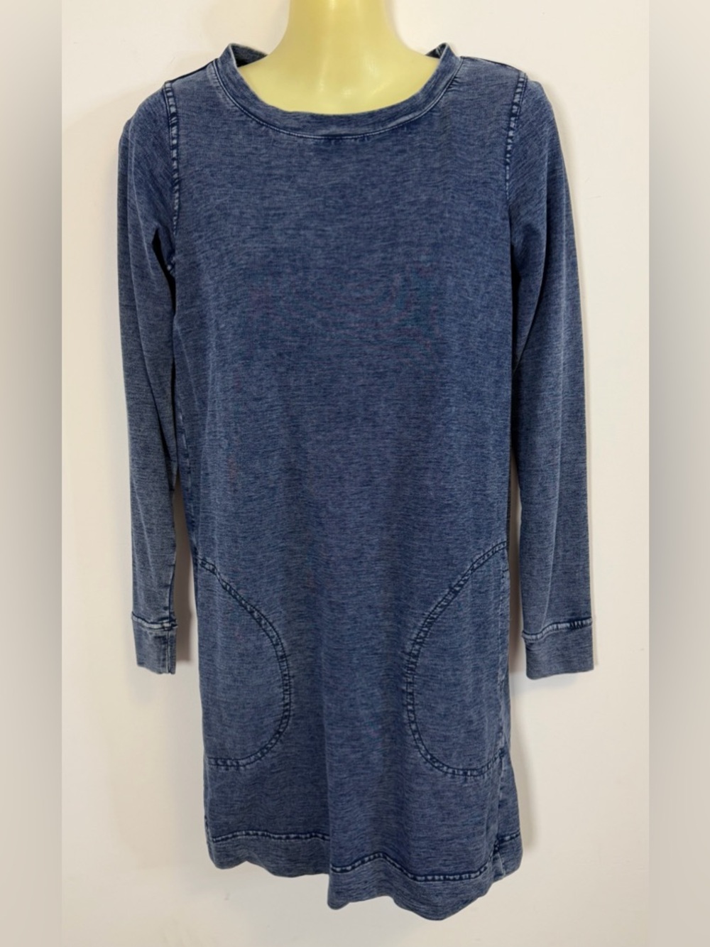 Jane and Delancey Faux Denim Long Sleeve Dress